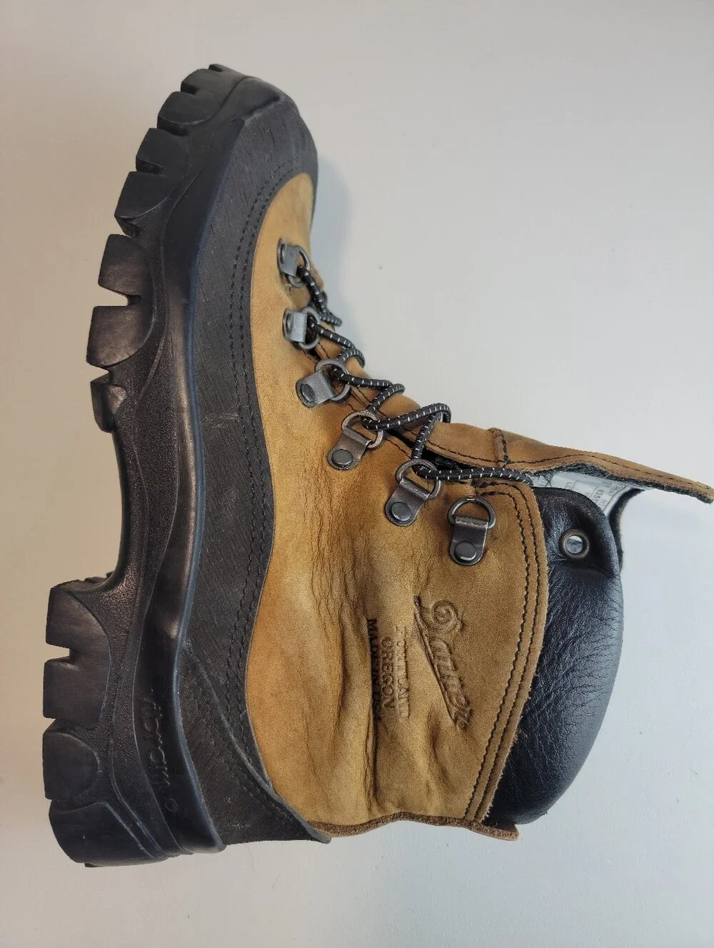 Danner Combat Hiker 43513X Boots Men's US 7 W Made In USA Vibram Sole Military